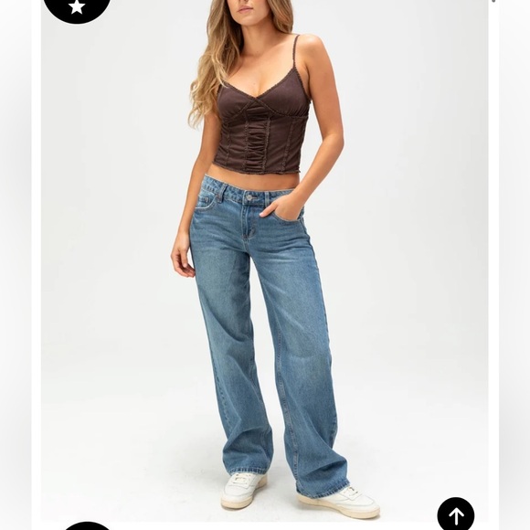 RSQ low rise loose straight jeans - Picture 3 of 6